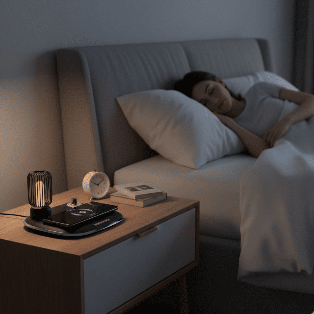 Mood Charge - Draadloze smartphone oplader met dimbaar sfeerlamp - Afbeelding 6