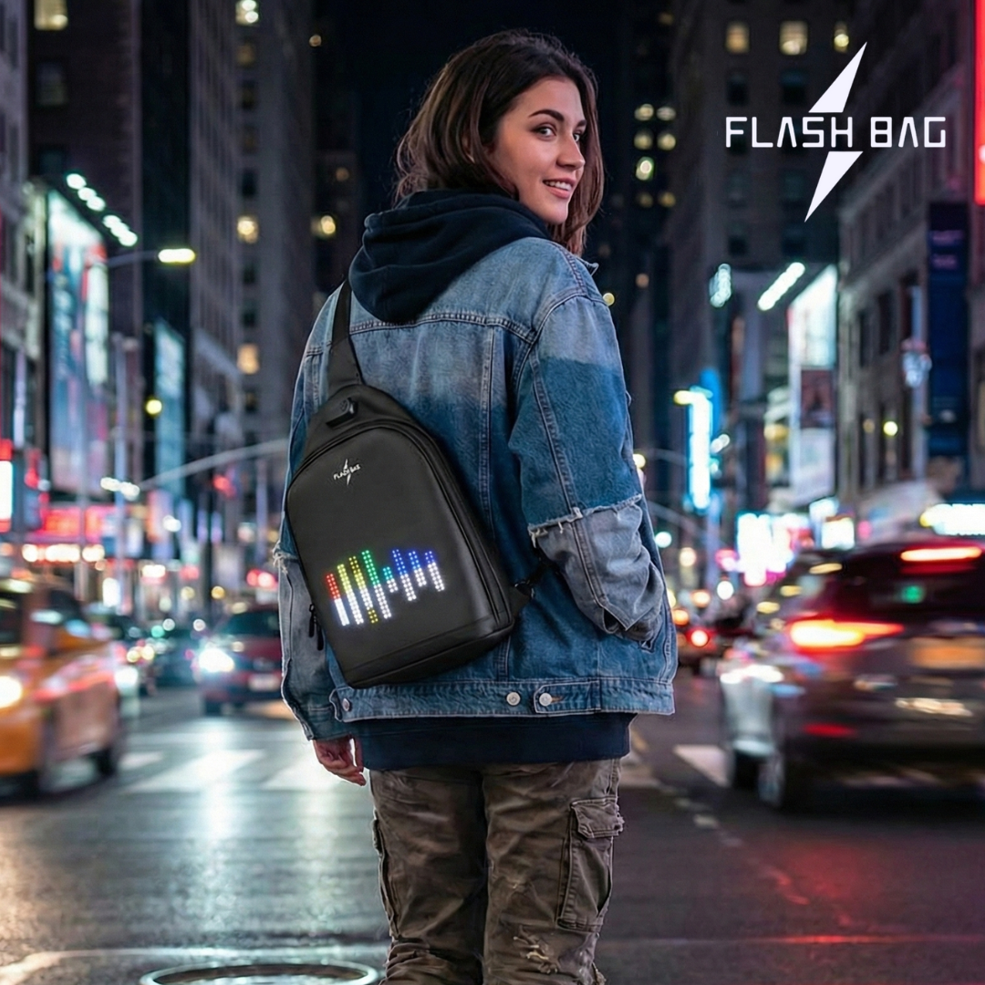 Flash-Bag LED Schoudertas - Afbeelding 2