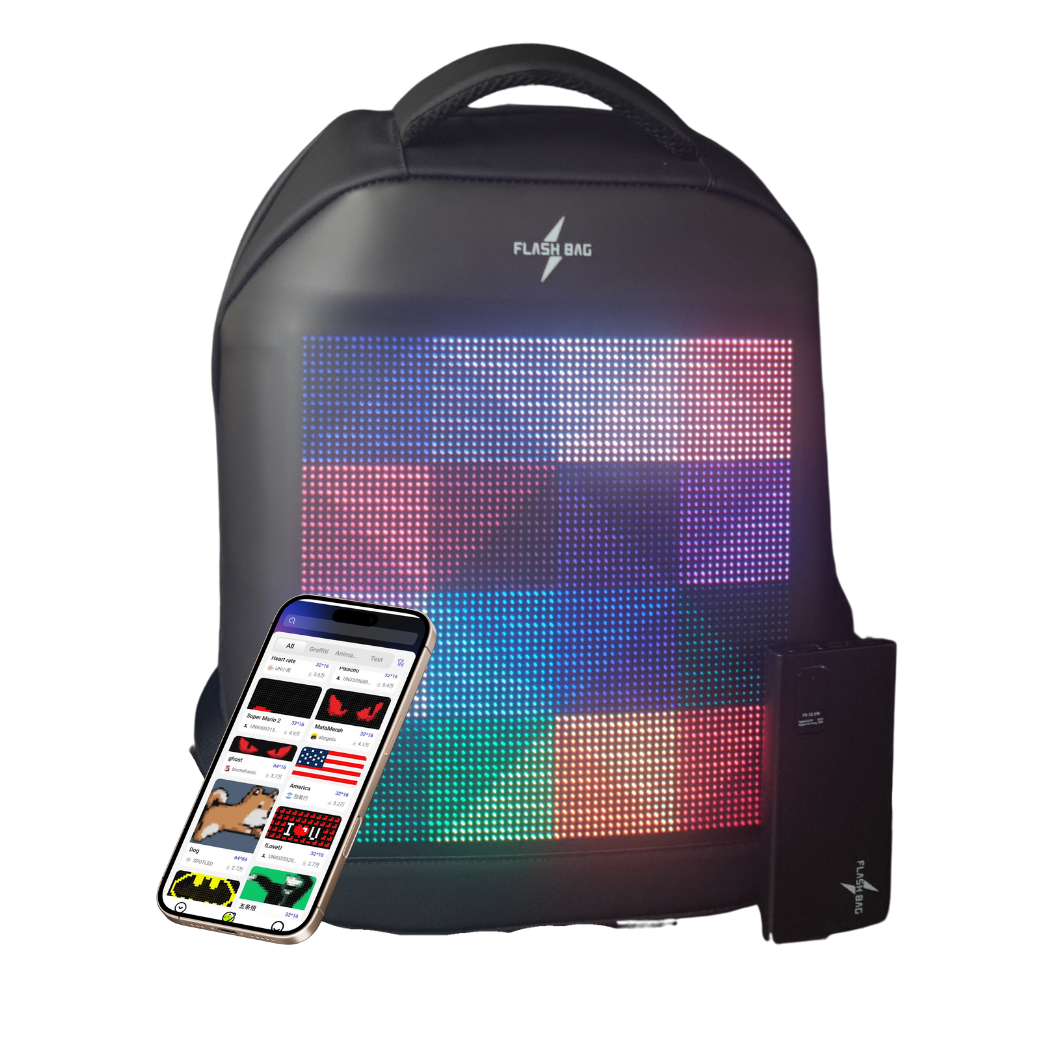 Flash-Bag Backpack LED Smart Rugzak - Afbeelding 3