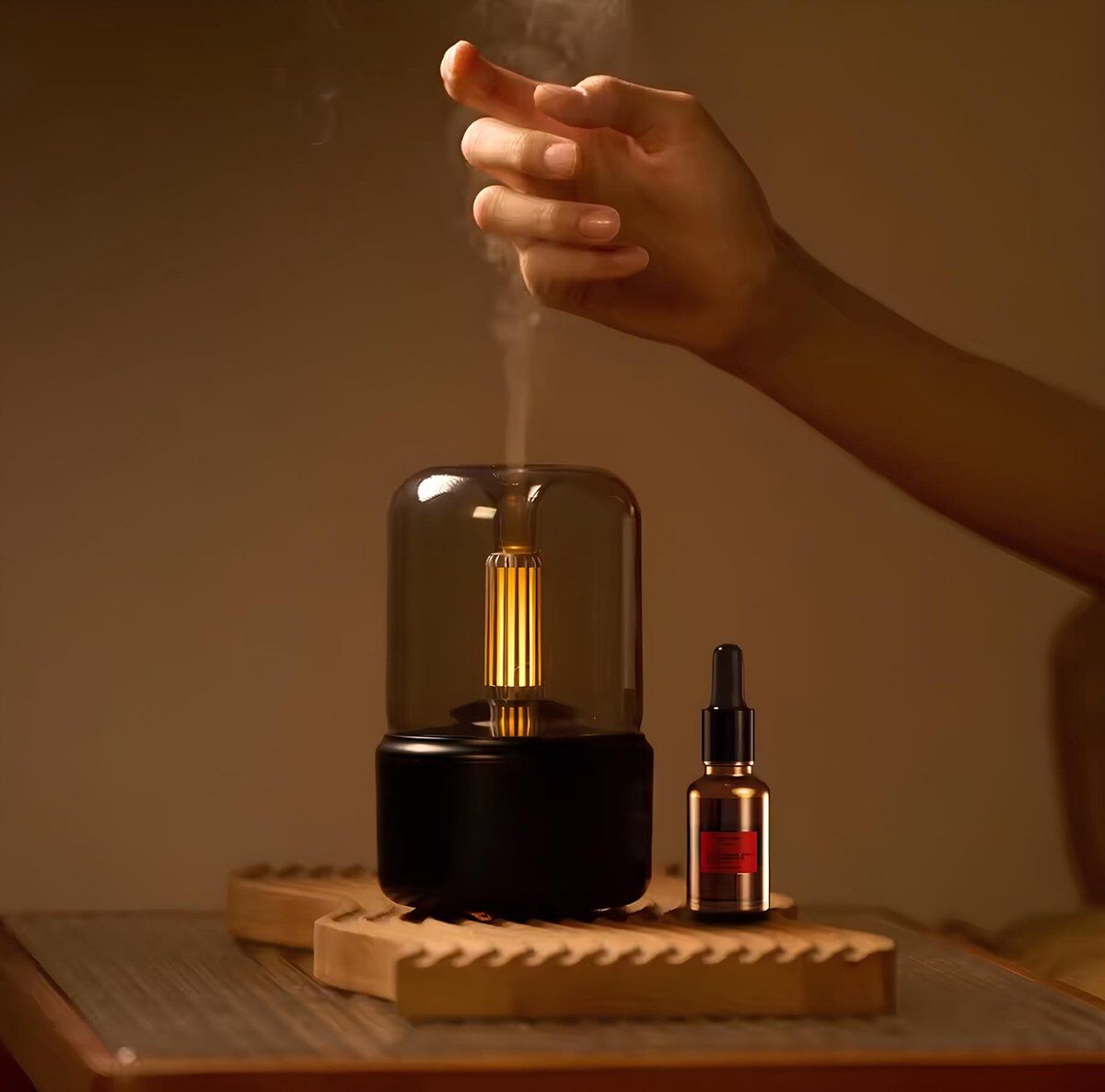 Time2Scent - Mood Aroma Diffuser - Inclusief Premium Olie - Luchtbevochtiger - Design - Sfeerlamp - Industrieel - Compact - Krachtig - Automatisch stopfunctie - Geurverspreider - Afbeelding 4